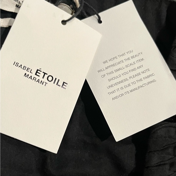 NWT ISABEL MARANT ÉTOILE Laraya Ruffle Cotton Mini Skirt Black 6 - Picture 7 of 7